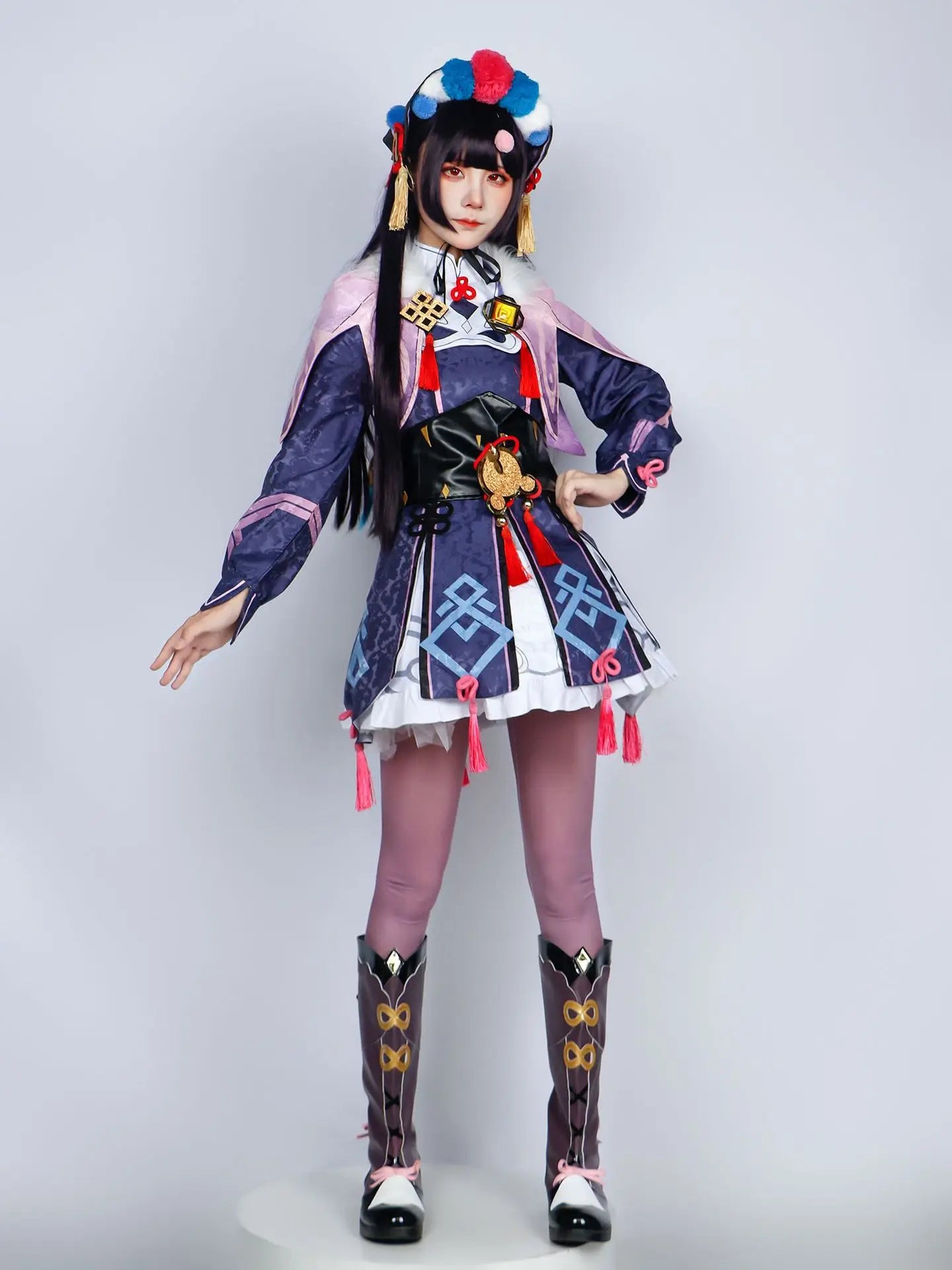 YunJin Cosplay CostumeImpact Adulte Carnaval Uniforme Perruque Anime Halloween Costumes Femmes Jeu