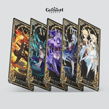 Lot de 22 cartes à jouer Genshin Impact Tarot Cosplay Anime Game Genshin Zhongli Kazuha Raiden Shogun Yae Miko Vita Tarot