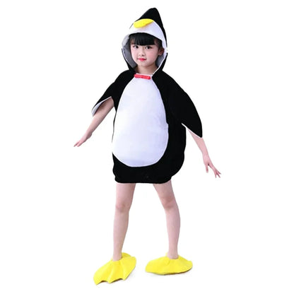 Madagascar Penguin Halloween Costume For Baby Infant Boy Girl Outfit Fancy Dress Animal Cosplay Clothing For Birthday Party