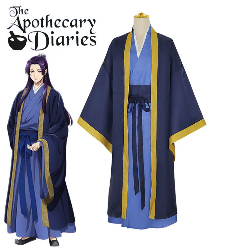 Anime Apothecary Diaries Kostüm Maomao Cosplay Kostüm Perücke Rosa Hanfu Kleid Frauen Anime Kusuriya No Hitorigoto Uniform Hallowee