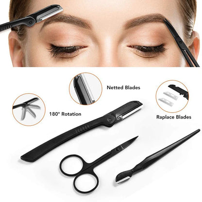 Ensemble de 3 à 11 pièces de tondeuse à sourcils, ciseaux, pinces à épiler, rasoir à sourcils, peigne à sourcils, rasoir, pince à sourcils, ensembles d'outils de maquillage