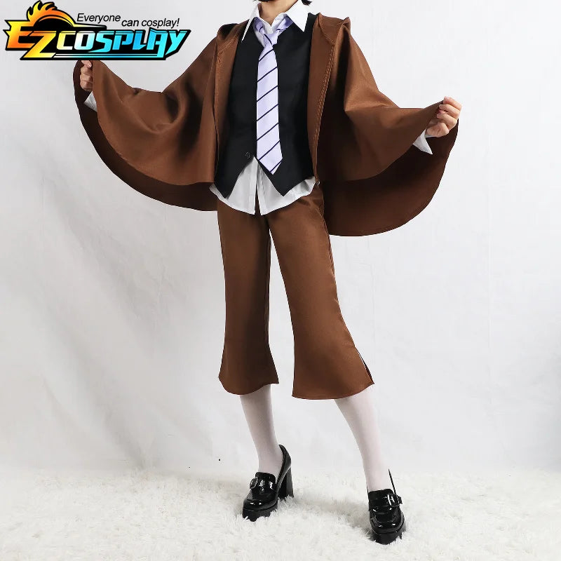 Anime Bungo Streunende Hunde Ranpo Edogawa Cosplay Kostüm Perücke Unisex Detektiv Uniform Mantel Halloween Edogawa Rampo Cosplay Kostüme