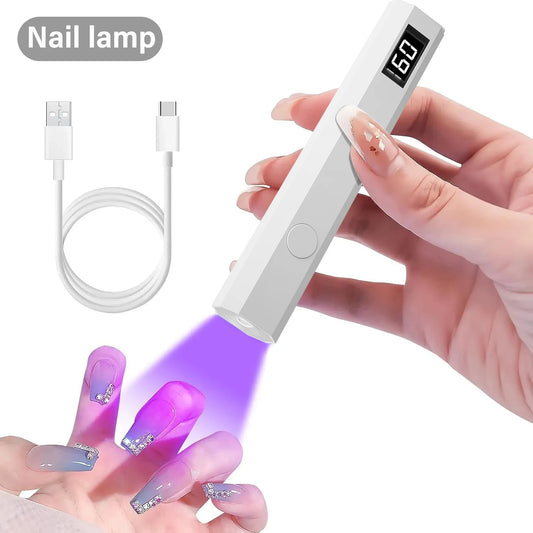 LINMANDA Portable Handheld Mini Nail Lamp For Gel Polish Quick Dry Flashlight Pen USB Nail Dryer Machine UV LED Nail Lamp