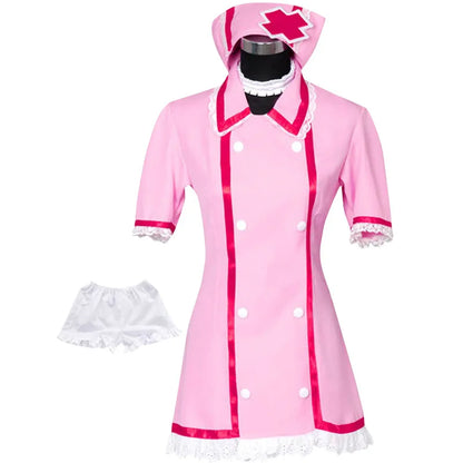 Anime Miku Cosplay Krankenschwesterkleid Virtuelle Sängerin OSTER Projekt Diva Krankenschwesteruniform und Hut Halloween-Party Bühnenkostüme