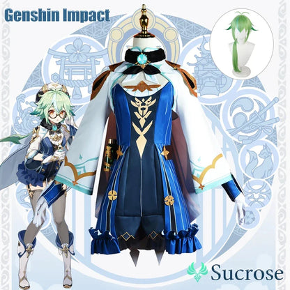 Genshin Impact Sucrose Cosplay Costume Adulte Carnaval Uniforme Anime Halloween Fête Costumes Mascarade Femmes Jeu