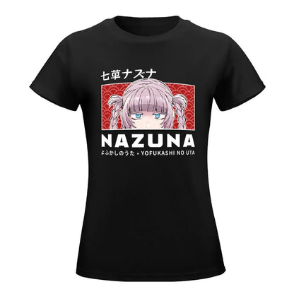 Ruf der Nacht - Nazuna peeker T-Shirt süße Kleidung Dame Kleidung Frauen Kleidung