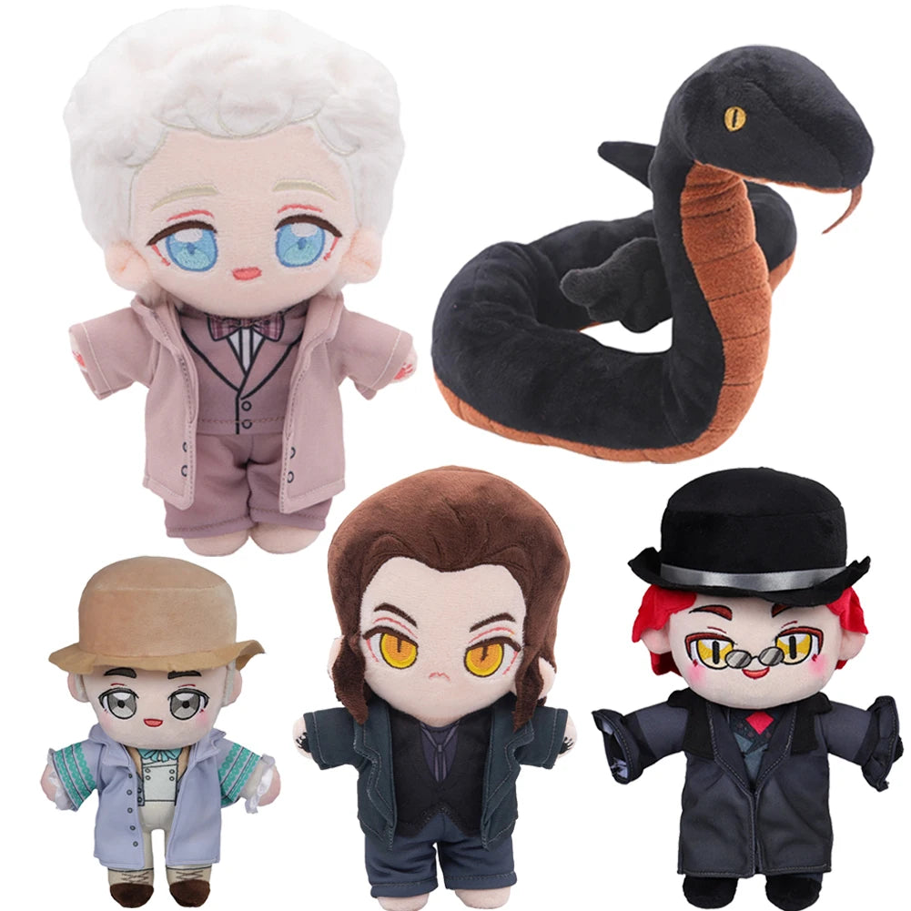 Good Omens Peluche Crowly Cosplay Diable Aziraphale Cosplay Peluche Poupée Angle Mascotte Costume Anniversaire Halloween Carnaval Accessoires