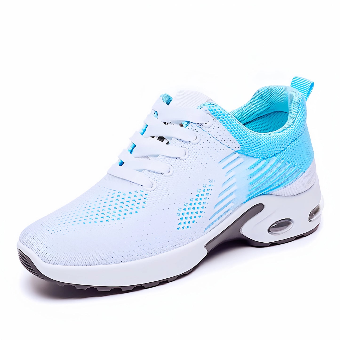 Atmungsaktive Laufschuhe zum Schnüren für Damen, Sportschuhe mit Luftpolsterung und leichtem Mesh, Outdoor-Sport-Trainingsschuhe