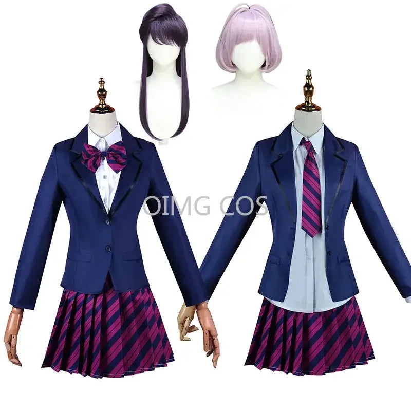 Komi ne peut pas communiquer Komi Shoko Osana Najimi Cosplay Costume Tenues Chemise Cravate Courte Perruque Cou Femmes Anime Uniforme Halloween