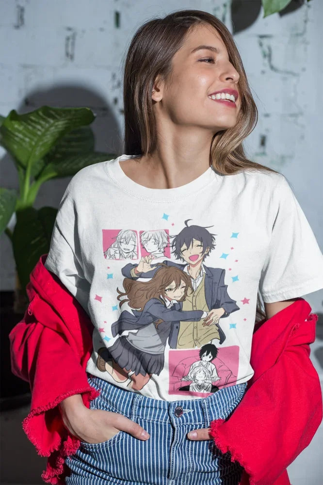 T-shirt Hori-san à Miyamura-kun Kawaii japonais Horimiya Gifts Shirt toutes tailles