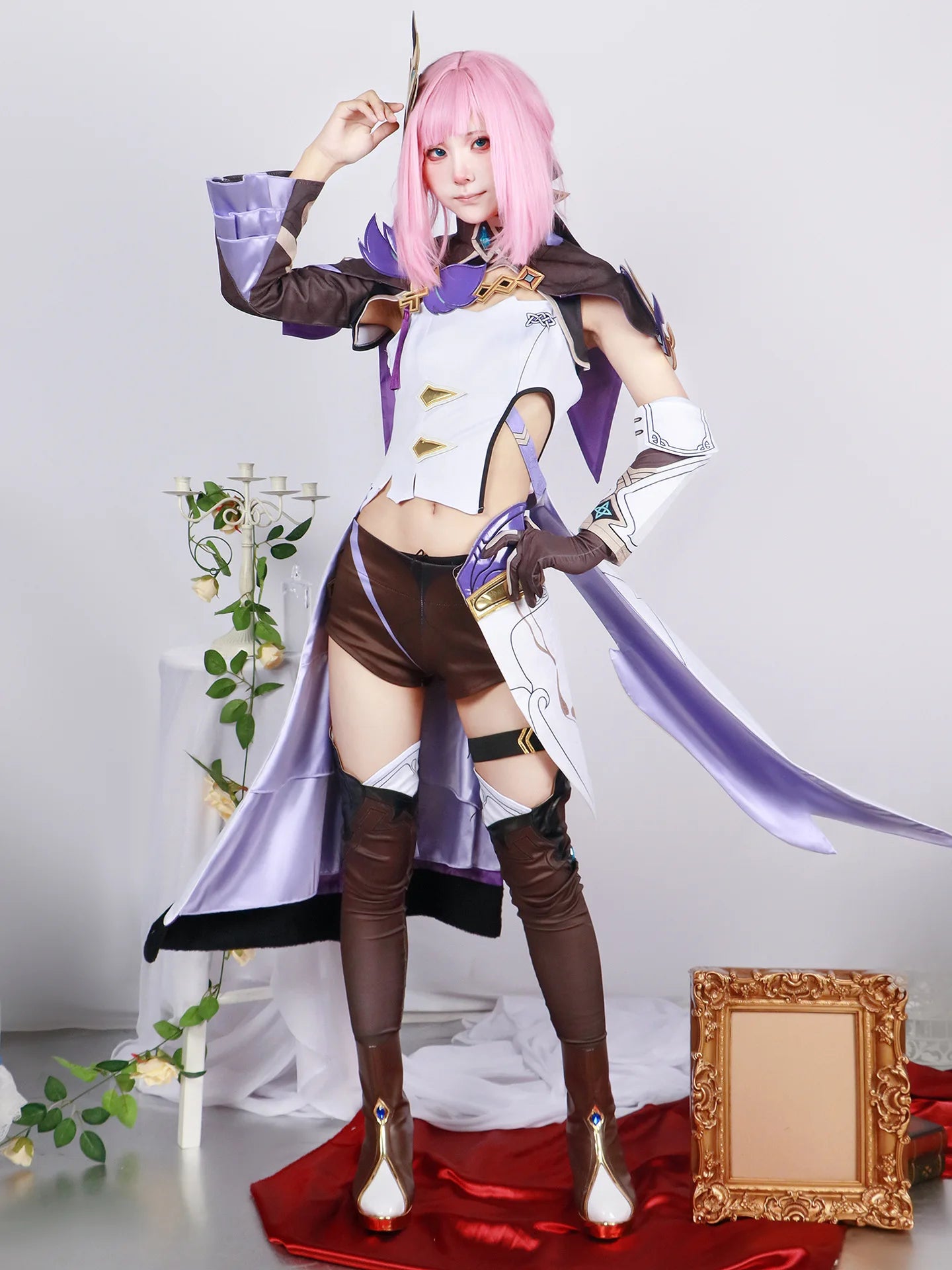 Elysia Cosplay Kostüm Honkai Impact 3 Karneval Uniform Perücke Anime Halloween Kostüme Frauen Spiel