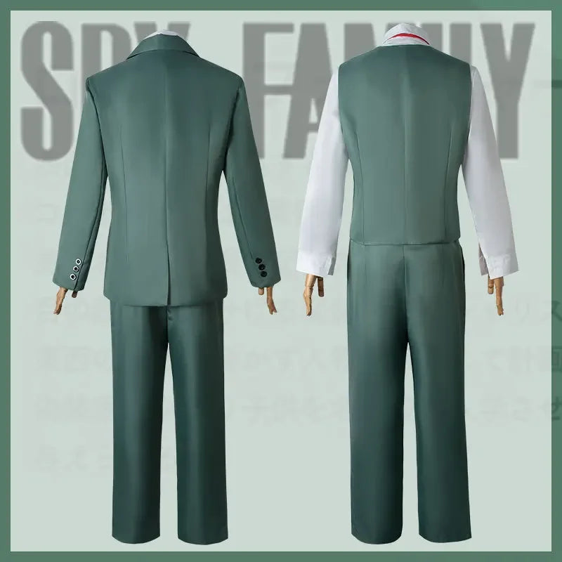 Costume d'uniforme de cosplay de la famille d'espionnage d'anime Loid Forger, costume et cravate pour hommes, chemise blanche