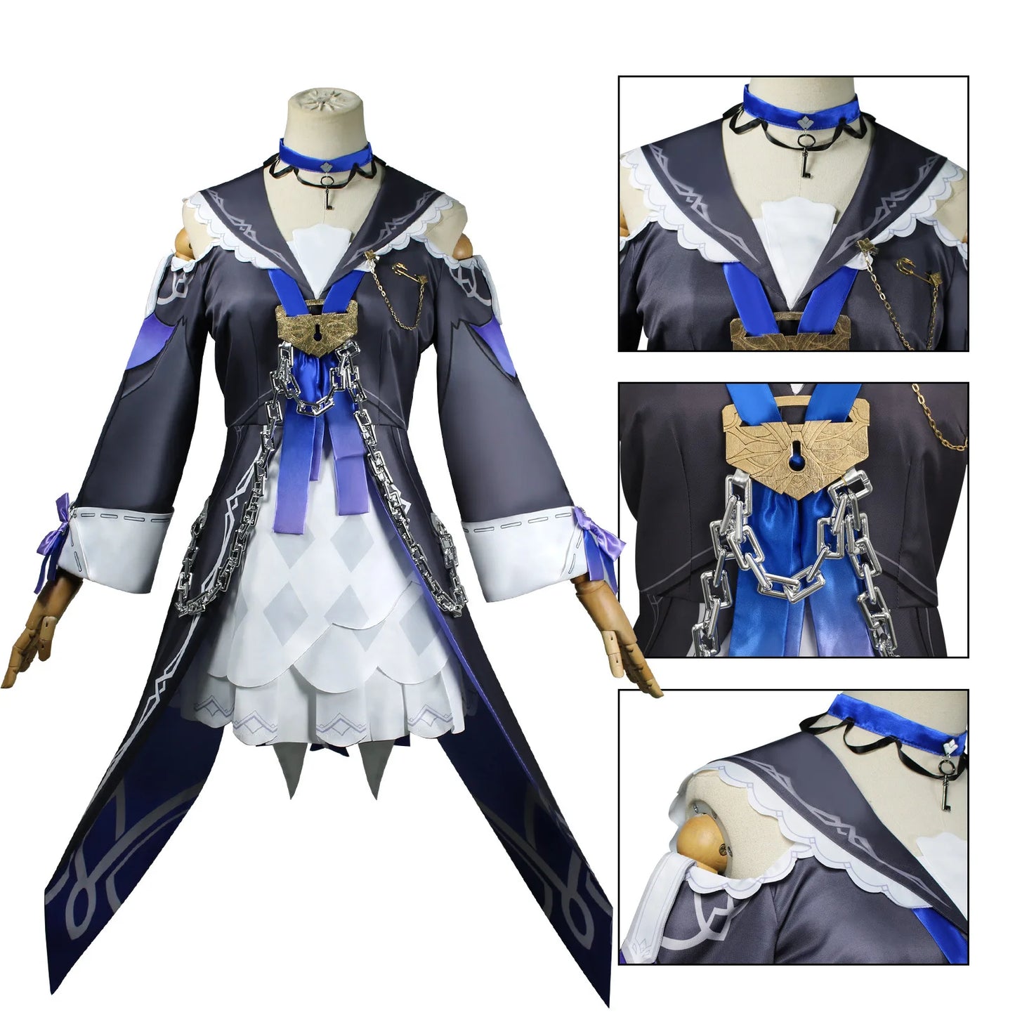 Herta Cosplay Costume Honkai Star Rail Carnaval Uniforme Perruque Anime Halloween Costumes Femmes Jeu