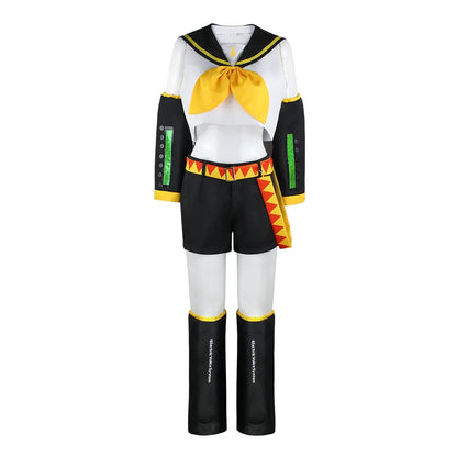 Anime Rin Len Cosplay Kostüm Len Rin Cosplay Len Kostüm Kopfbedeckungen Zubehör Kagamine JK Uniform Halloween Comic Con Outfit