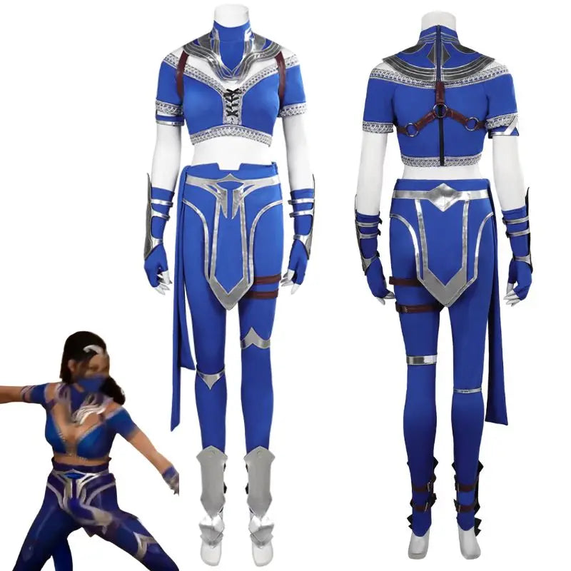 Mortal Kombat Mileena Kitana Cosplay Fantasia Costume Sexy Jumpsuit Mask for Adult Women Fantasy Outfit Halloween Carnival Suit