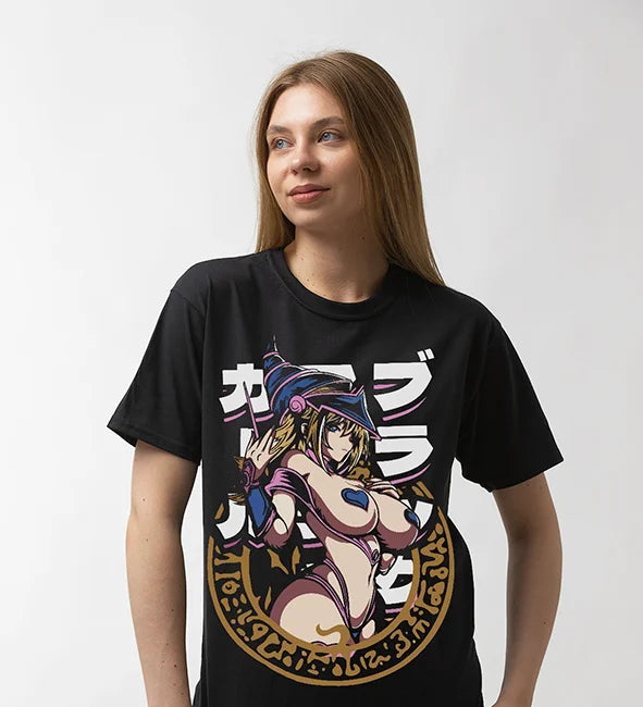 Maga Oscura T-Shirt Yu-Gi-Oh Chica Girl Anime Kawaii Waifu Sweater Soft Tee