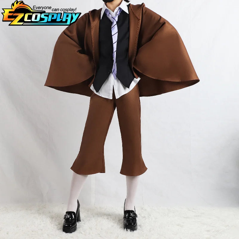 Anime Bungo Streunende Hunde Ranpo Edogawa Cosplay Kostüm Perücke Unisex Detektiv Uniform Mantel Halloween Edogawa Rampo Cosplay Kostüme