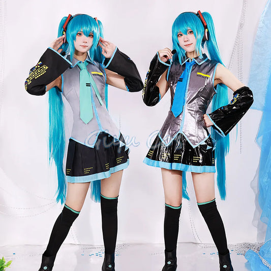 Mikuu Cosplay Costume Carnival Uniform Wig Anime Halloween Costumes Women