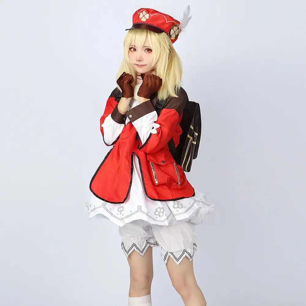 Genshin Impact Klee Cosplay Costume Uniforme Anime Style Chinois Halloween Costumes pour Enfants Fille Femmes Ke Li