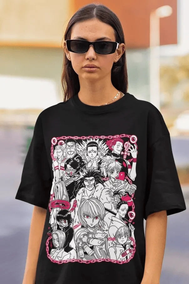 Kurapika T-Shirt Gon Hisoka Hunter Meruem Zoldyck Phantom Troupe Kawai Shirt