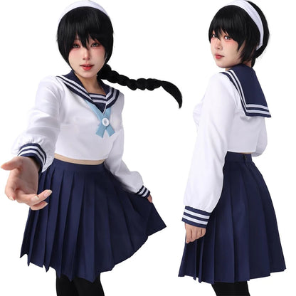 Anime Amanai Riko Cosplay Sailor JK Anzug Kleid Outfit Uniform Sets Halloween Frauen Mädchen Kostüm