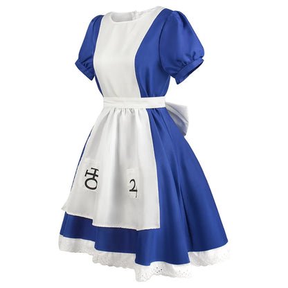 Anime Alice Prinzessin Kleid Dienstmädchen Schürze Kleid Spiel Madness Returns Alice Cosplay Kostüm Für Frauen Mädchen Halloween-Party