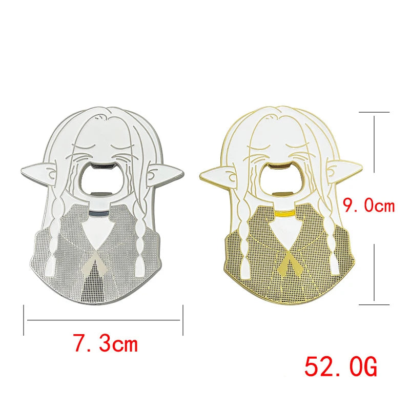 Anime Delicious in Dungeon Marcille Flaschenöffner Cosplay Kühlschrankmagnet Kawii Big Mouth Elf Girl DIY Halloween Zubehör