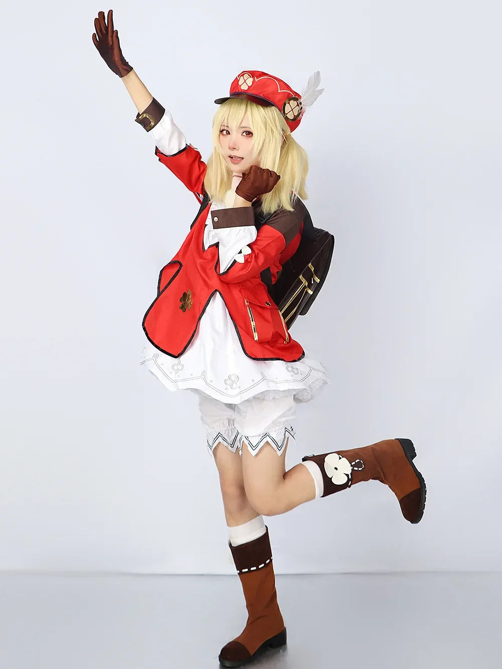 Genshin Impact Klee Cosplay Costume Uniforme Anime Style Chinois Halloween Costumes pour Enfants Fille Femmes Ke Li