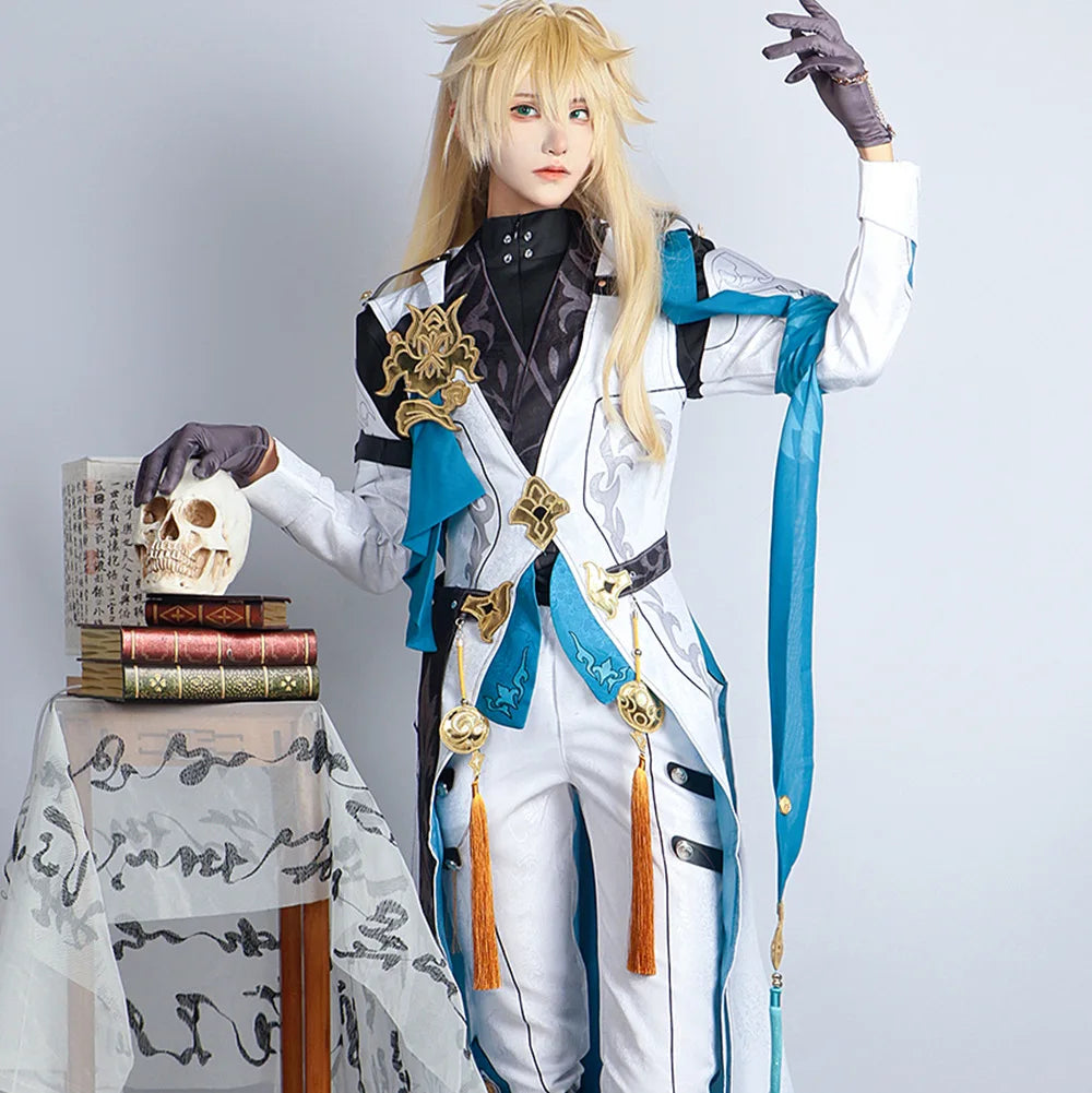 Luocha Cosplay Costume Honkai Star Rail Carnival Uniform Wig Anime Halloween Costumes men Game