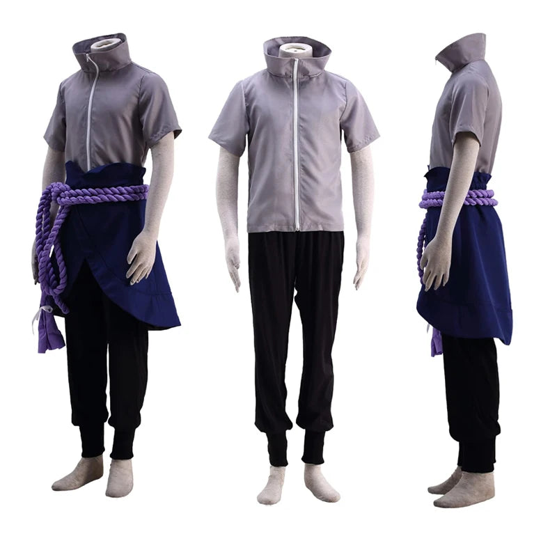 Anime Uchiha Sasuke Cosplay Outfit Halloween Costume Party Role Play Uniform Comic Clothes Outfit