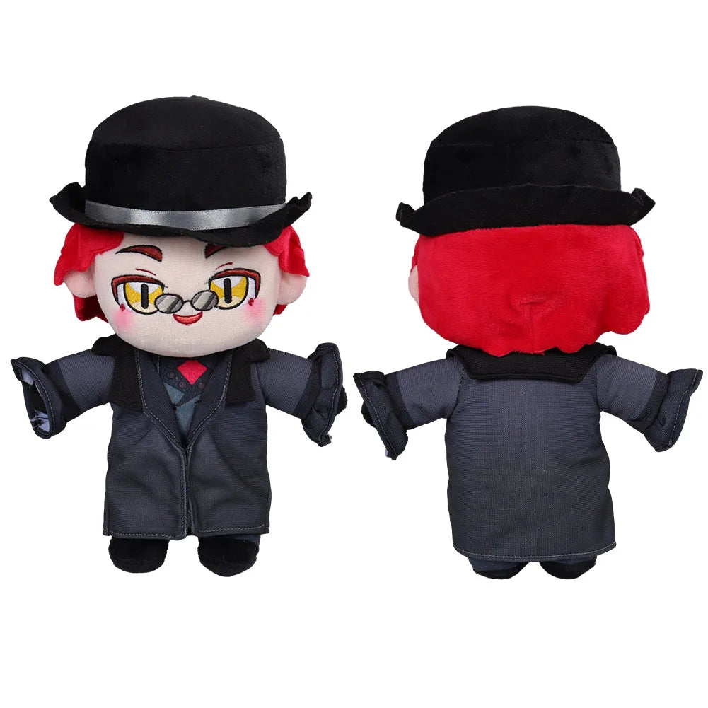 Good Omens Peluche Crowly Cosplay Diable Aziraphale Cosplay Peluche Poupée Angle Mascotte Costume Anniversaire Halloween Carnaval Accessoires