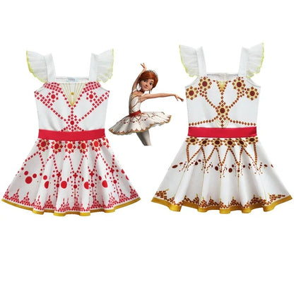 Anime Ballerina Felicie Cosplay Kostüm Halloween Party Mädchen Ärmelloses Kleid Sommer Rock