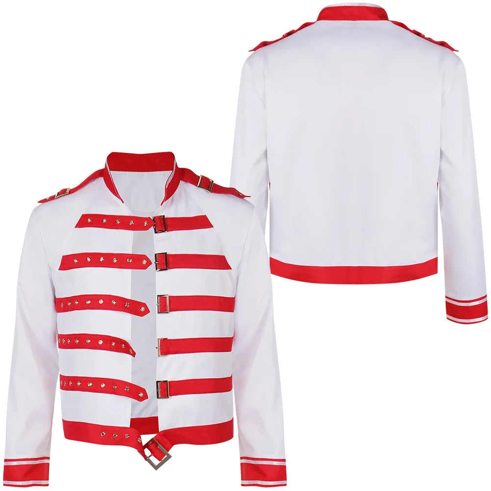 Costume de Cosplay Freddie Mercury pour homme et femme, déguisement de groupe de rock Fantasia, manteau pour adulte, Halloween, carnaval, fête