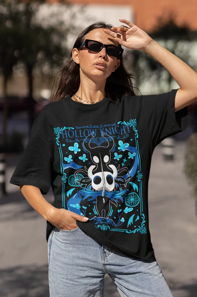 T-shirt Hollow Knight Ghost Knight Graphic Art Cadeau T-shirt doux