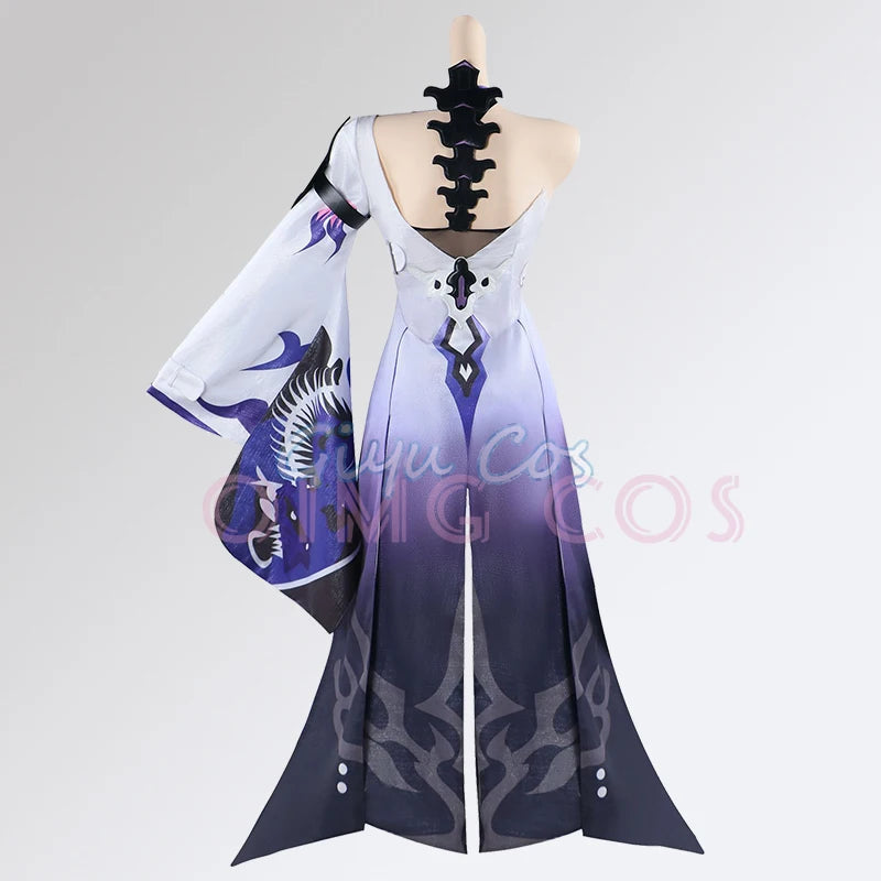 Acheron Cosplay Französisches Dienstmädchen Kostüm Honkai Star Rail Karneval Uniform Perücke Anime Halloween Kostüme Männer Spiel