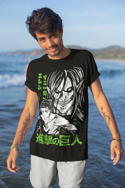 T-shirt Eren Yeager Shingeki No Kyojin Attack on Titan T-shirt doux Toutes les tailles