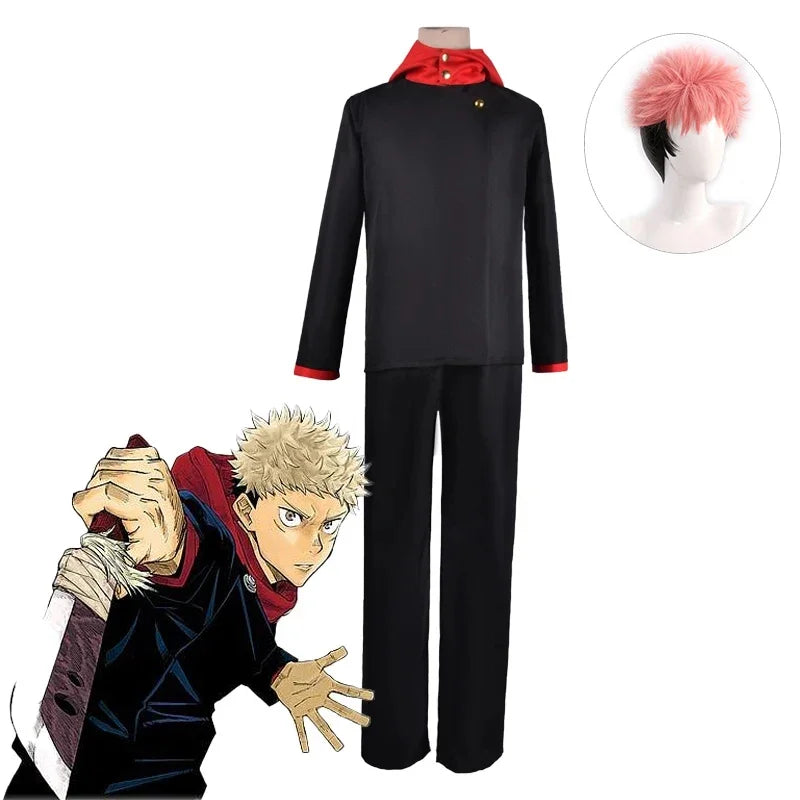 Jujutsu Kaisen Itadori Yuji Cosplay Costume Japanese Anime Game Uniform