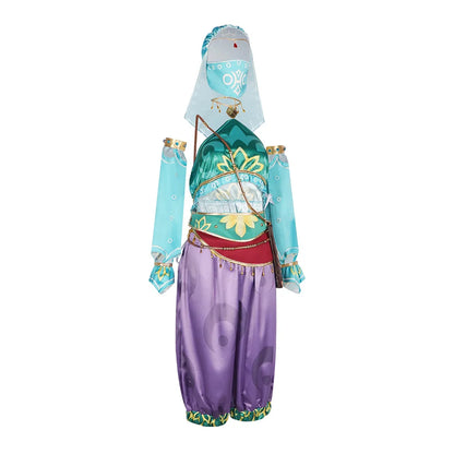 Costume d'Halloween de pirate de jeu pour femmes Breath the Wild Gerudo ensemble complet tenue de tenue lien de tenue Cosplay costume complet pour femmes désert