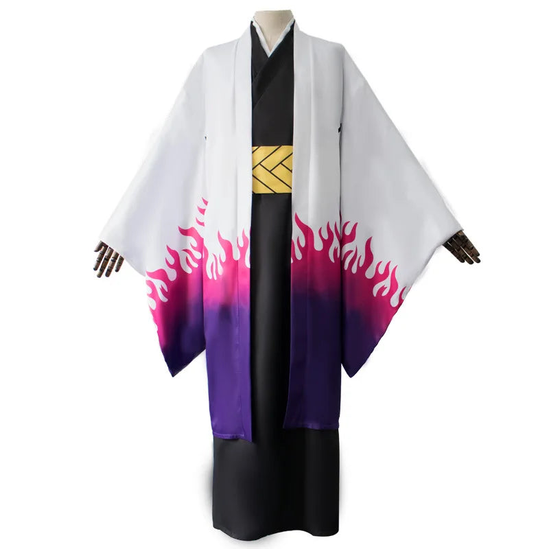 Costume de Cosplay Anime Ubuyashiki Kagaya Ensemble complet Kisatsutai Kimono Uniforme Halloween Femmes Hommes Jeu de Rôle Costume Accessoire