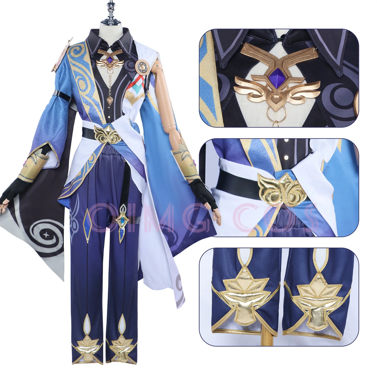 Costume de Cosplay Dr Ratio Honkai Star Rail Carnaval Uniforme Perruque Anime Halloween Costumes Hommes Jeu Personnage Tenues