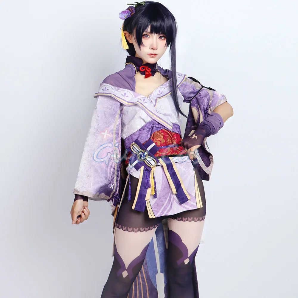 Beelzebul Raiden Shogun Cosplay Kostüm Genshin Impact Erwachsene Karneval Uniform Anime Halloween Party Maskerade Frauen Spiel