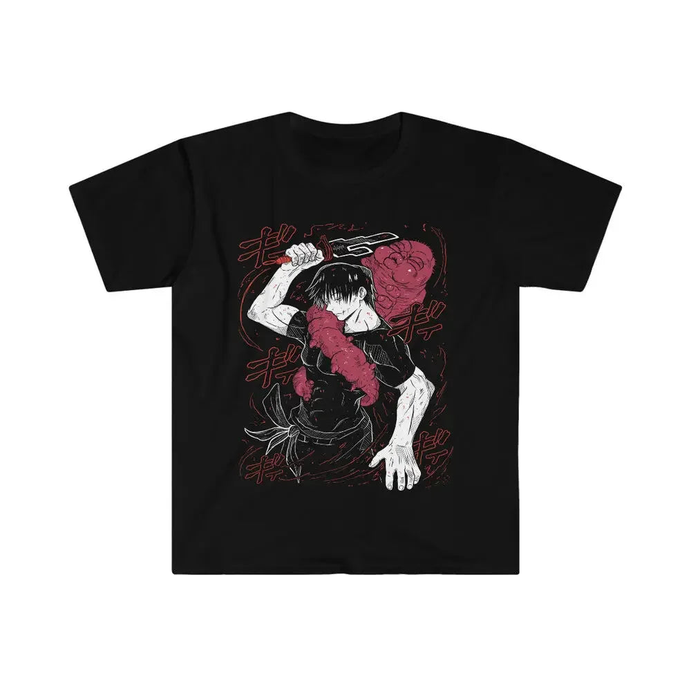 Jujutsu Kaisen Fushiguro Toji T-shirt Anime horreur manches courtes T-shirt doux