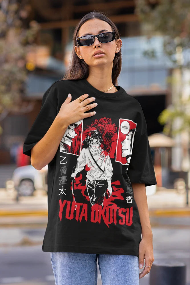 Yuta Okkotsu T-Shirt Jujutsu Kaisen Satoru Gojo Girl horreur Anime chemise toutes tailles