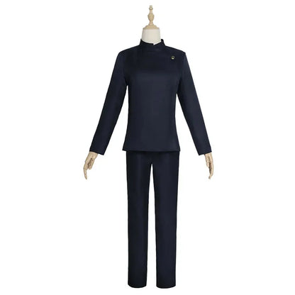 Gojo Satoru Cosplay Uniforme Jujutsu Kaisen Gojo Satoru Cosplay Costume Uniforme de Lycée Perruque Costume Halloween Costumes pour Hommes