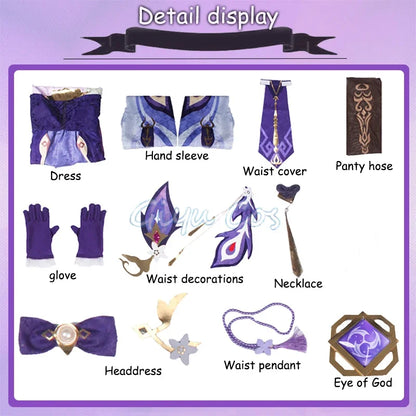 Keqing Cosplay Genshin Impact Costume Adult Carnival Uniform  Anime Halloween Party Costumes Masquerade Women Game