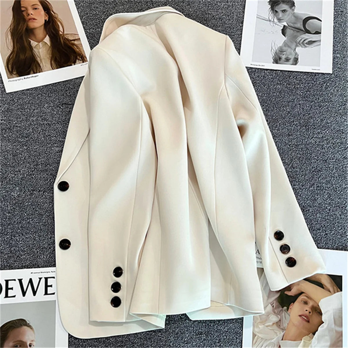 Veste de mode coréenne pour femmes, blazers, vêtements d'extérieur, printemps-automne 2024, nouvelle veste pour femmes, chic, élégant, décontracté, sport, costume féminin