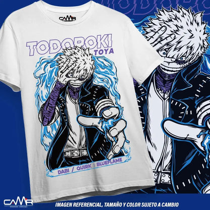 T-shirt Dabi Toya Todoroki Girl Anime Manga Boku No Hero T-shirt Toutes tailles