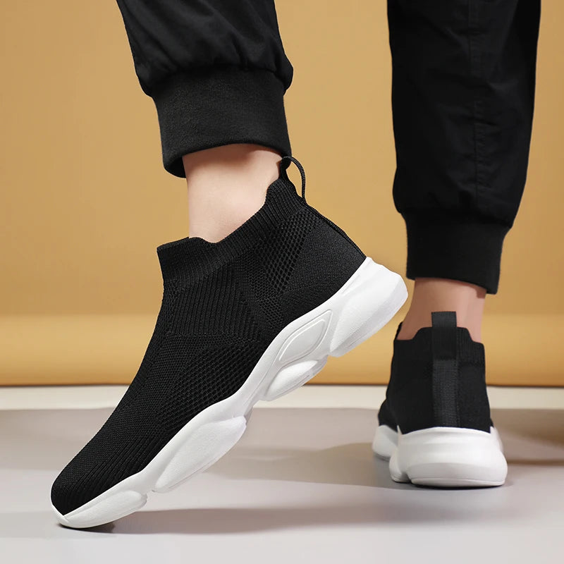 Men's Casual Sneakers Wear-Resistant Non-slip Comfortable Breathable Round Toe Fashion Outdoor Platform Shoes Spring Autumn Main