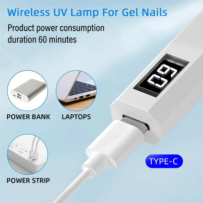 LINMANDA Portable Handheld Mini Nail Lamp For Gel Polish Quick Dry Flashlight Pen USB Nail Dryer Machine UV LED Nail Lamp