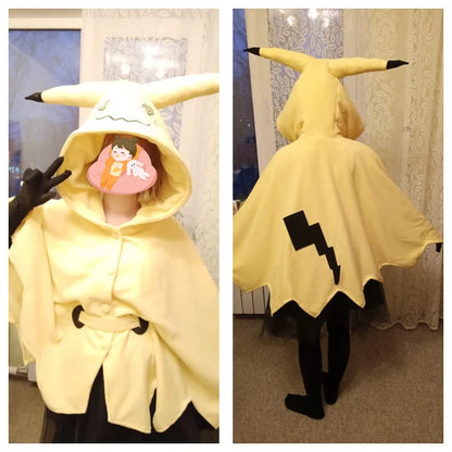 Mimikyu Cartoon Suit Women Pajama Anime Cloak Dress Costume Halloween Cloak for Adults Cute pajamas